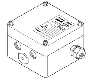 JB-EX-20-EP (EE x e) (1244-006384) Однофазная соединительная коробка (1xM25 + 3xM20) 1-phase splitterbox (1xM25 + 3xM20)